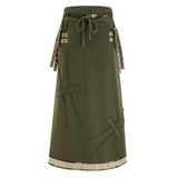 Cross Patch Maxi Skirt